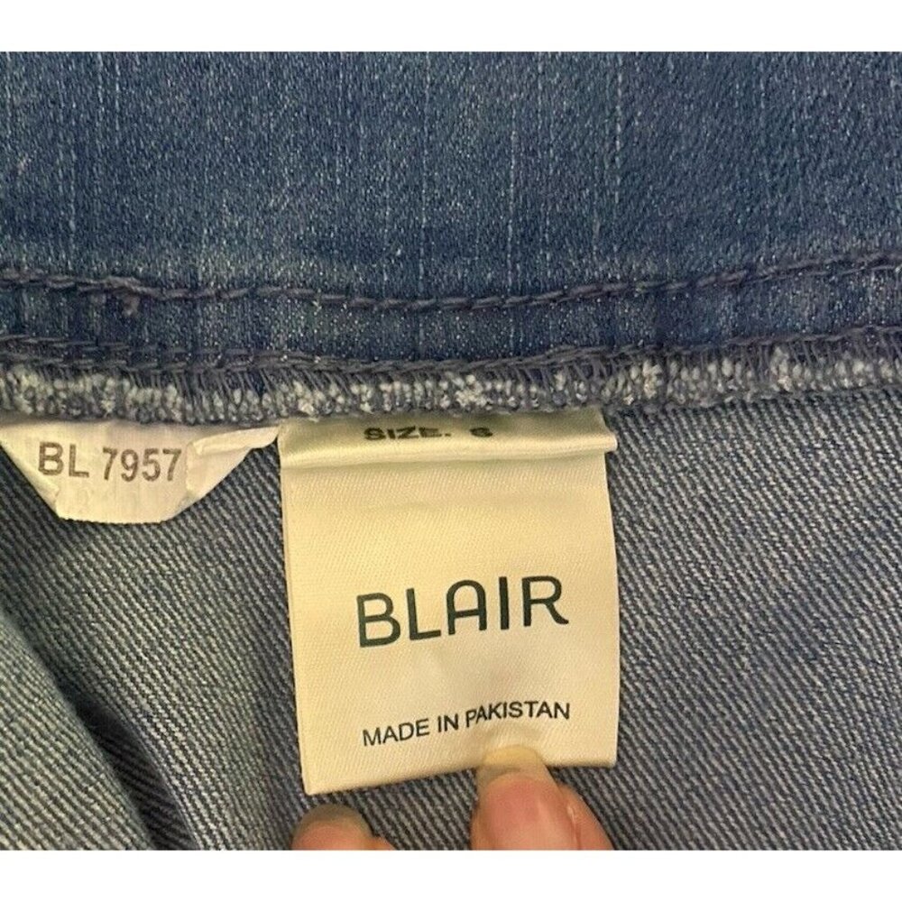 Blair Denim Jean Jacket With Silver Studded Detail & Button Pockets - Picture 8 of 9